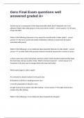 Gero Final Exam questions well answered graded A&plus;