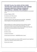 NYS EMT Practice Test &lpar;2025&rpar; ACTUAL EXAM &lpar;TESTING REAL EXAM QUESTIONS&rpar; AND VERIFIED ANSWERS &lpar;MULTIPLE CHOICES&rpar; &vert;COMPLETE SOLUTIONS &vert;A&plus; GRADED &vert;100&percnt; CORRECT&excl;&excl;