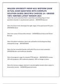 WALDEN UNIVERSITY NRNP 6635 MIDTERM EXAM ACTUAL EXAM QUESTIONS WITH COMPLETE SOLUTION GUIDE&rpar; &lpar;MULTIPLE CHOICES&rpar; &lpar;A&plus; GRADED 100&percnt; VERIFIED&rpar; LATEST VERSION 2025