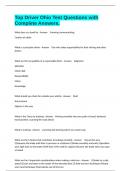 Top Driver Ohio Test Questions with Complete Answers&period;