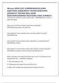 Missouri MPJE 2025 COMPREHENSIVE EXAM QUESTIONS &vert;FREQUENTLY TESTED QUESTIONS &rsqb;&vert;RECENTLY TESTING REAL EXAM QUESTIONS&vert;VERIFIED SOLUTIONS &lpar;100&percnt; CORRECT&rpar;