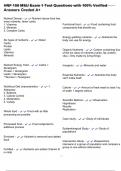 HNF 150 MSU Exam 1 Test Questions with 100&percnt; Verified Answers Graded A&plus;