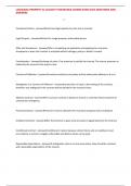 LOUISIANA PROPERTY & CASUALTY INSURANCE COURSE EXAM 2025 QUESTIONS AND ANSWERS