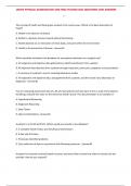 JARVIS PHYSICAL EXAMINATION AND HEALTH EXAM 2025 QUESTIONS AND ANSWERS