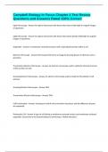 Campbell Biology In Focus Chapter 4 Test Review Questions and Answers Rated 100&percnt; Correct
