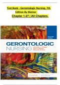 Test Bank for Gerontologic Nursing&comma; 7th Edition by Jennifer J&period; Yeager &vert; Complete Chapters 1&ndash;27 &vert; 2025&sol;2026 NCLEX-PN&sol;RN Older Adult Care Exam Prep &vert; Questions and Answers