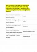 WGU D313 ANATOMY AND PHYSIOLOGY II OBJECTIVE ASSESSMENT ACTUAL EXAM&vert;&vert; QUESTIONS AND CORRECT ANSWERS WITH RATIONALES &vert;&vert; GUARANTEED PASS &vert;&vert; RECENT VERSION