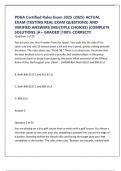PDGA Certified Rules Exam 2025 &lpar;2025&rpar; ACTUAL EXAM &lpar;TESTING REAL EXAM QUESTIONS&rpar; AND VERIFIED ANSWERS &lpar;MULTIPLE CHOICES&rpar; &vert;COMPLETE SOLUTIONS &vert;A&plus; GRADED &vert;100&percnt; CORRECT&excl;&excl;