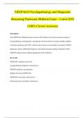NRNP 6635 Psychopathology and Diagnostic Reasoning Practicum Midterm Exam &ndash; Latest 2025 &lpar;100&percnt; Correct Answers&rpar;