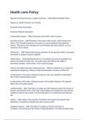 D546 &lpar;Passed First Attempt&rpar; Health care Policy &ndash; 2025 A&plus; GRADED & 100&percnt; Verified