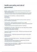 D546 Task 2 &lpar;Passed First Attempt&rpar; Healthcare Policy and role of government &ndash; 2025 A&plus; GRADED & 100&percnt; Verified