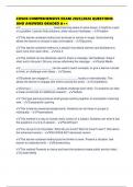 CHSOS COMPREHENSIVE EXAM 2025&sol;2026 QUESTIONS AND ANSWERS GRADED A&plus;&plus;