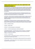CHSOS EXAM EVALUATION 2025&sol;2026 QUESTIONS AND ANSWERS GRADED A&plus;&plus;