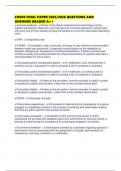 CHSOS FINAL PAPER 2025&sol;2026 QUESTIONS AND ANSWERS GRADED A&plus;&plus;