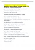 MARYLAND HOME IMPROVEMENT TEST PAPER 2025&sol;2026 QUESTIONS AND ANSWERS GRADED A&plus;&plus;