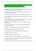 MICROBIOLOGY JERSEY COLLEGE FINAL PAPER 2025&sol;2026 QUESTIONS AND ANSWERS GRADED A&plus;&plus;