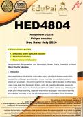 HED4804 Assignment 3 &lpar;COMPLETE ANSWERS&rpar; 2026 - DUE July 2026