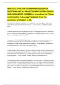 WGU D333 ETHICS IN TECHNOLOGY &lpar;2025&rpar; EXAM QUESTIONS AND ALL CORRECT ANSWERS 100&percnt; SOLVED AND GUARANTEED SUCCESS Key terms from the "Ethics in Information Technology" textbook&period; From the summaries of chapters 1 - 10&period;
