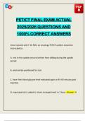 EXAMS PACK&colon;&colon;&colon; PET&sol;CT ACTUAL 2025&sol;2026 Q&A 100&percnt; PASS