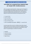 ATLS PRE Test completed Exam Updated 2025 &lpar;A&plus; Graded 100&percnt; Verified Answers&rpar;