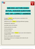 GMS 6552 LECTURE EXAM 2 ACTUAL 2025&sol;2026 QUESTIONS AND 100&percnt; CORRECT ANSWERS