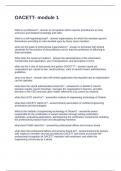 OACETT- module 1 Questions and Answers 2025