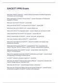 OACETT PPE Exam Questions and Answers