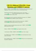 CSE 511 Midterm UPDATED   Exam  Questions and CORRECT Answers 