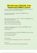 IBUS 401 Exam 1 UPDATED   Exam  Questions and CORRECT Answers 