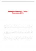 Telehealth Exam With Correct Responses 2025