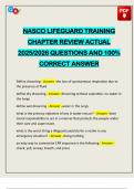 EXAMS PACK&colon;&colon;&colon; NASCO LIFEGUARD TRAINING ACTUAL 2025&sol;2026 Q&A 100&percnt; PASS