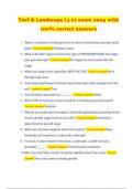 Turf & Landscape &lpar;3&period;0&rpar; exam 2025 with Complete Solutions&period;