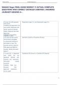 NU665C Regis FINAL EXAM NEWEST &excl;&excl;&excl; ACTUAL COMPLETE  QUESTIONS AND CORRECT DETAILED &lpar;VERIFIED &rpar; ANSWERS  &sol;ALREADY GRADED A&plus;&period; 