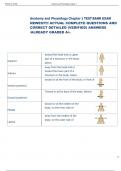 Anatomy and Physiology Chapter 1 TEST BANK EXAM  NEWEST&excl;&excl;&excl; ACTUAL COMPLETE QUESTIONS AND  CORRECT DETAILED &lpar;VERIFIED&rpar; ANSWERS  &sol;ALREADY GRADED A&plus;&period;