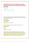 SLP Praxis Practice Exam &lpar;Form 3&rpar; &ndash; Questions & Verified Answers &lpar;100&percnt; Correct&comma; Latest 2025&sol;2026 Update&rpar;