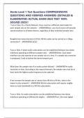 Dante Level 1 Test Questions COMPREHENSIVE QUESTIONS AND VERIFIED ANSWERS &lpar;DETAILED & ELABORATED&rpar; ACTUAL EXAM 2025 TEST 100&percnt; SOLVED 2025&excl;&excl;