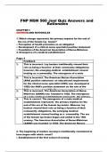 FNP MSN 560 Joel Quiz Answers and Rationales 2025-2026 update