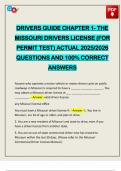 EXAMS PACK&colon;&colon;&colon; MISSOURI CLASS E DRIVERS LICENSE ACTUAL 2025&sol;2026 Q&A 100&percnt; PASS
