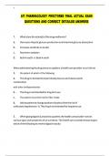 Ati-Pharmacology-Proctored-Final-Actual-Exam