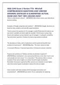 ISQS 2340 Exam 2 Review TTU- Mitchell COMPREHENSIVE QUESTIONS AND VERIFIED ANSWERS &lpar;DETAILED & ELABORATED&rpar; ACTUAL EXAM 2025 TEST 100&percnt; SOLVED 2025&excl;&excl;