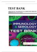 TEST BANK FOR Immunology & Serology in Laboratory Medicine 7th Edition by Mary Louise Turgeon ISBN&colon;978-0323711937 ALL CHAPTERS COVERED YOUR ULTIMATE GUIDE 100&percnt; VERIFIED A&plus; GRADE ASSURED&excl;&excl;&excl;&excl;&excl;&excl; NEW LATEST UPDATE&excl;&excl;&excl;&excl;&excl;&excl;