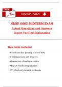 NRNP 6665 &ndash; Final Exam&colon; Psychiatric-Mental Health Nurse Practitioner Across the Lifespan I &vert; Walden University &lpar;2025&rpar; &vert; Actual Questions and Expert-Verified Explanations