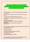 ATI FINAL EXAM&colon; ATI PEDIATRICS PROCTORED&comma; 2025&sol;2026 WITH CORRECT AND VERIFIED ANSWERS