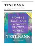 TEST BANK WOMEN'S HEALTH CARE IN ADVANCED PRACTICE NURSING IVY M&period; ALEXANDER 2nd Edition