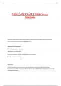 NRSG 3420 EXAM 2 With Correct Solutions&period;