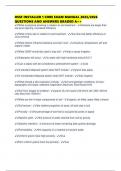 OSSF INSTALLER 1 CORE EXAM MANUAL 2025&sol;2026 QUESTIONS AND ANSWERS GRADED A&plus;&plus;