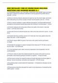 OSSF INSTALLER 1 END OF COURSE EXAM 2025&sol;2026 QUESTIONS AND ANSWERS GRADED A&plus;&plus;