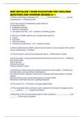 OSSF INSTALLER 1 EXAM EVALUATION TEST 2025&sol;2026 QUESTIONS AND ANSWERS GRADED A&plus;&plus;