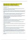 OSSF INSTALLER 1 EXAM FINAL PAPER 2025&sol;2026 QUESTIONS AND ANSWERS GRADED A&plus;&plus;