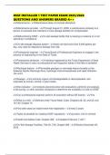 OSSF INSTALLER 1 TEST PAPER EXAM 2025&sol;2026 QUESTIONS AND ANSWERS GRADED A&plus;&plus;